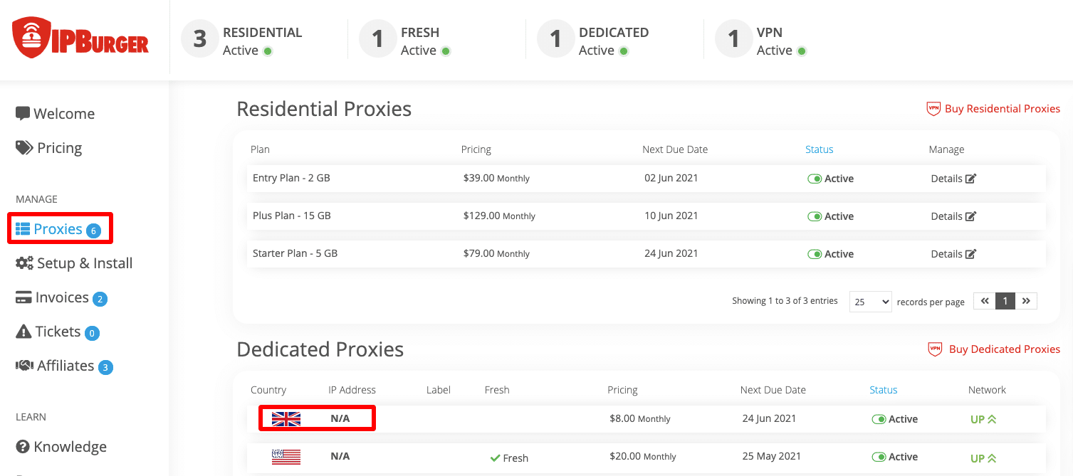 IPBurger Proxies
